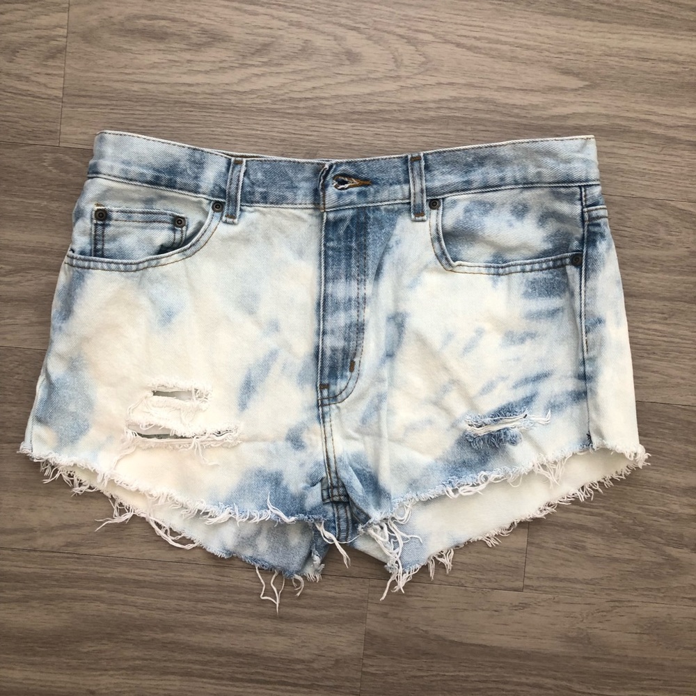 Distressed Jean Shorts